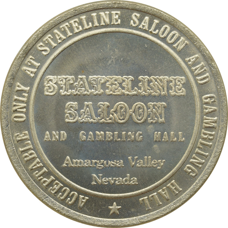 Stateline Saloon Casino Amargosa Valley NV $1 Token 1984