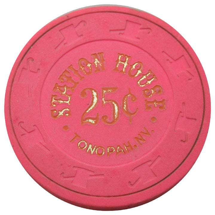 Station House Casino Tonopah Nevada 25 Cent Chip 1982