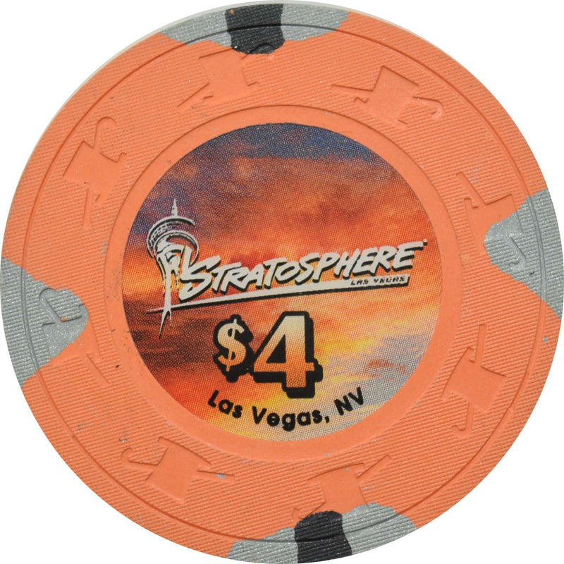 Stratosphere Casino Las Vegas Nevada $4 Chip 2009