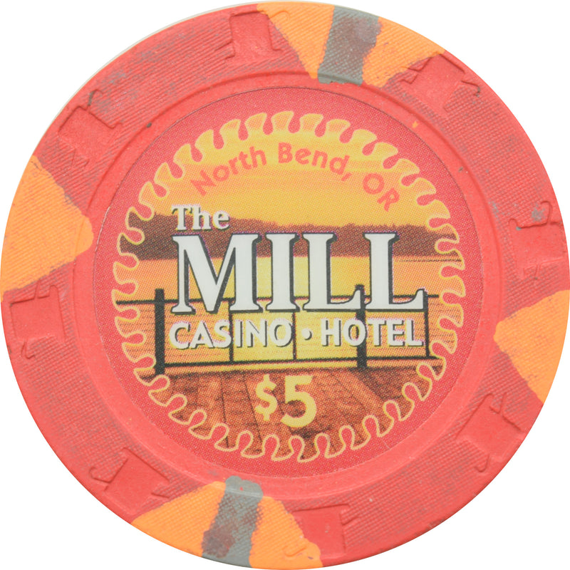 The Mill Casino North Bend Oregon $5 Chip