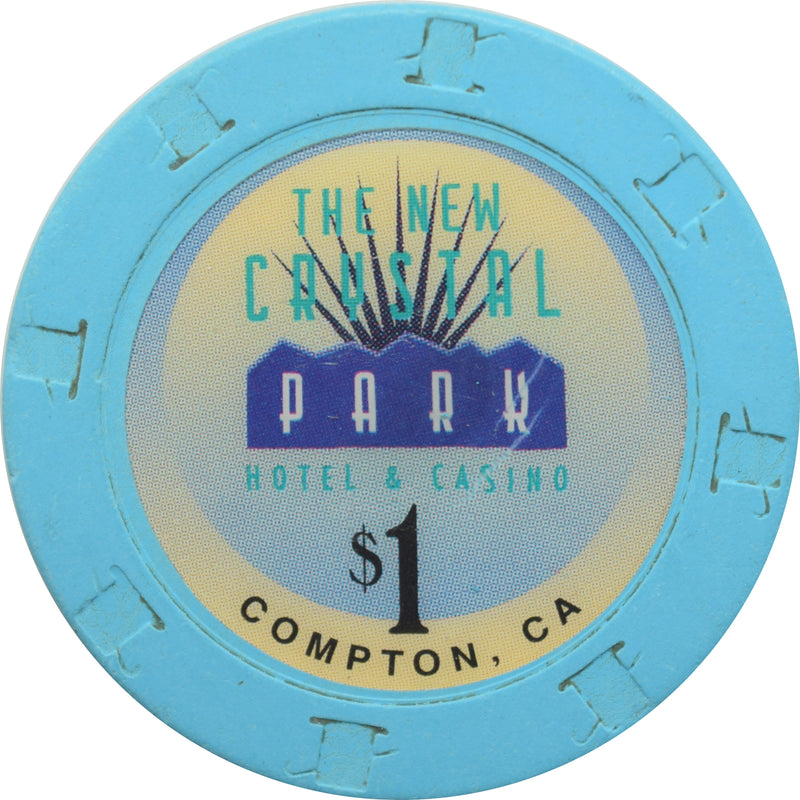 The New Crystal Park Casino Compton CA $1 Chip