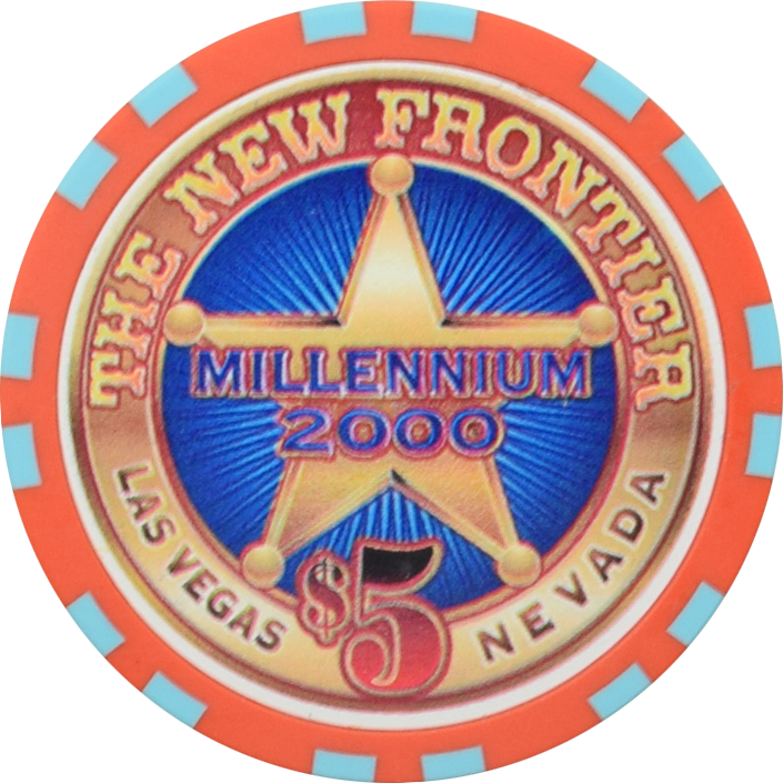 The New Frontier Casino Las Vegas Nevada $5 Millennium Chip 1999