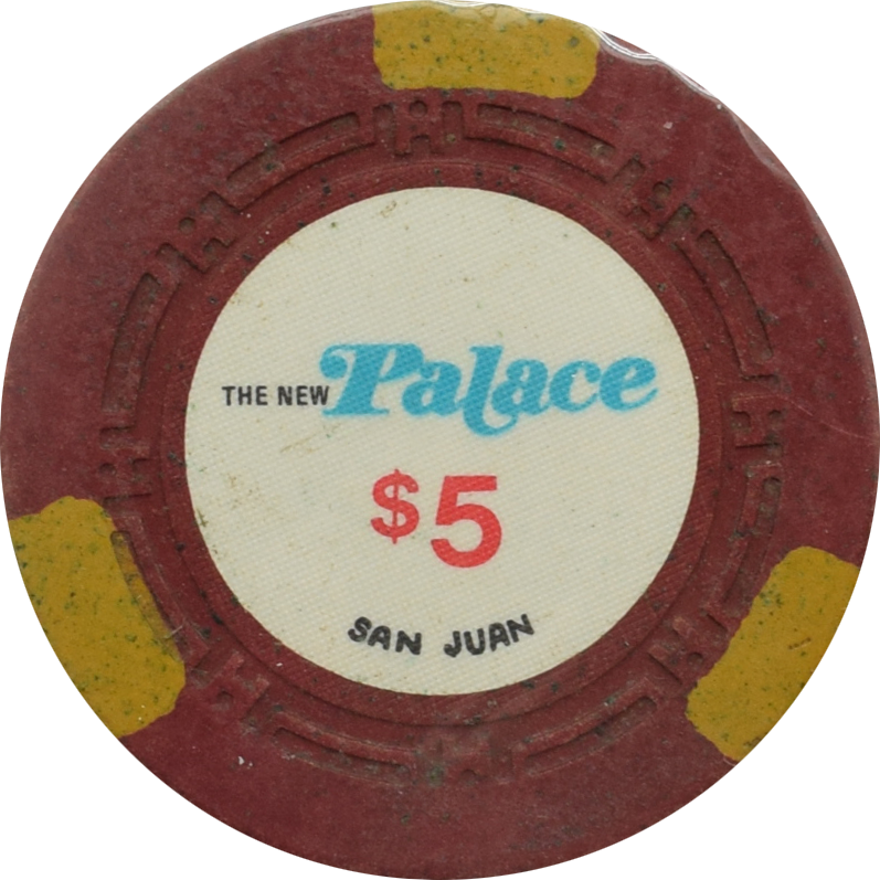 The New Palace Casino San Juan Puerto Rico $5 Chip