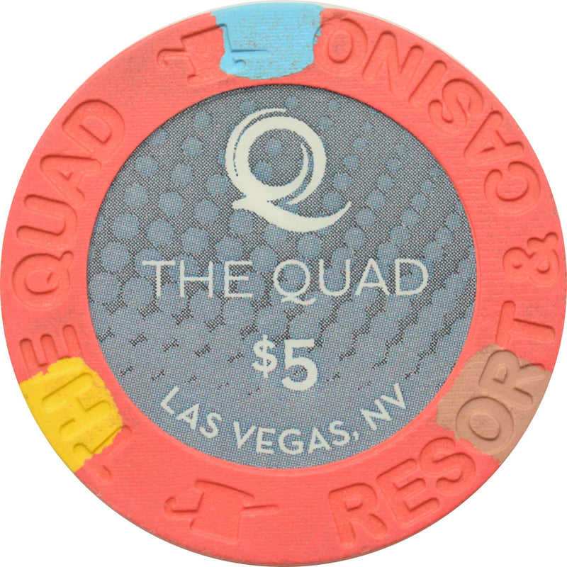 The Quad Casino Las Vegas Nevada $5 Chip 2012