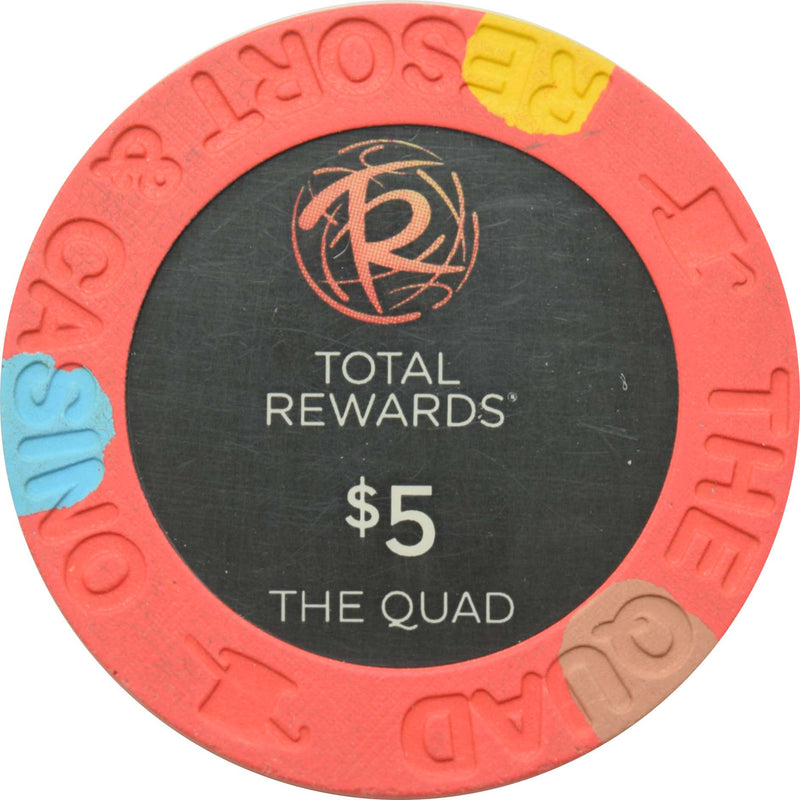 The Quad Casino Las Vegas Nevada $5 Chip 2012