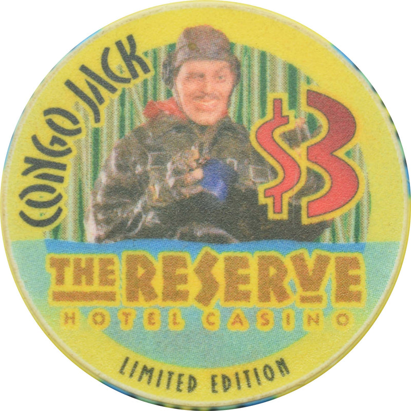 The Reserve Casino Henderson Nevada $3 Blue Sue Chip 2001