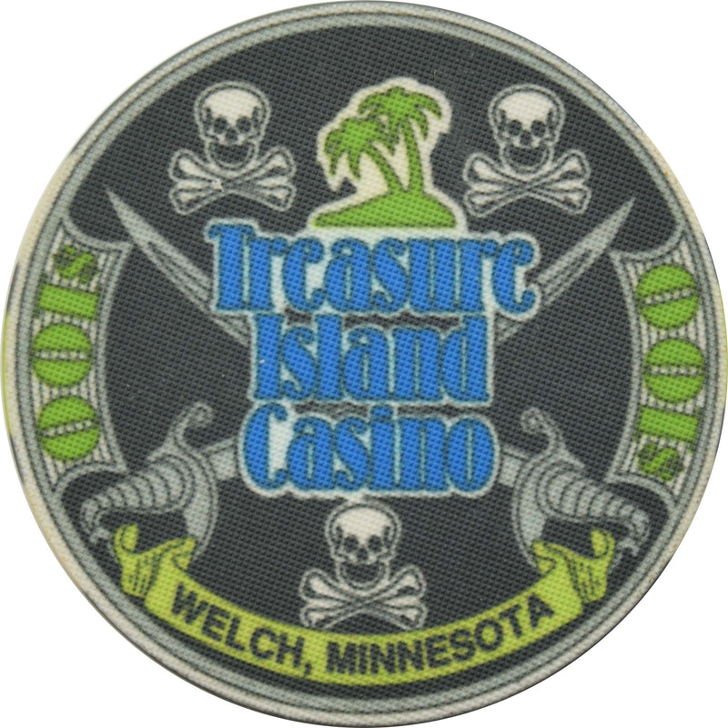 Treasure Island Casino Red Wing Minnesota $100 Chip