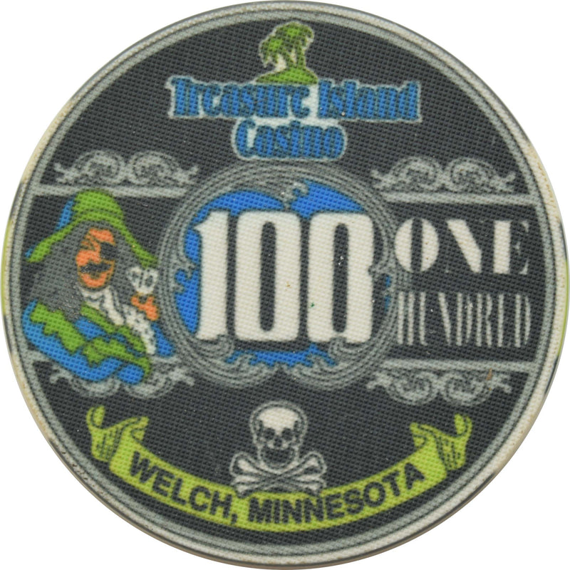 Treasure Island Casino Red Wing Minnesota $100 Chip