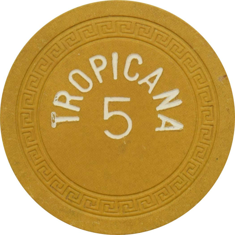 Tropicana Casino Havana Cuba Roulette 5 Mustard Chip
