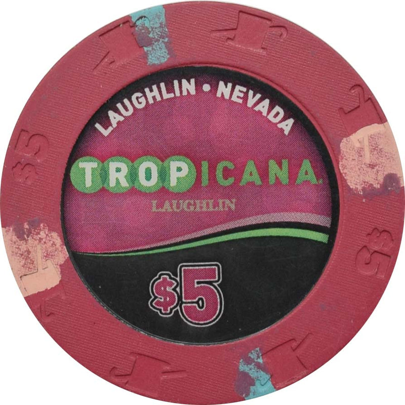 Tropicana Casino Laughlin Nevada $5 Chip 2015