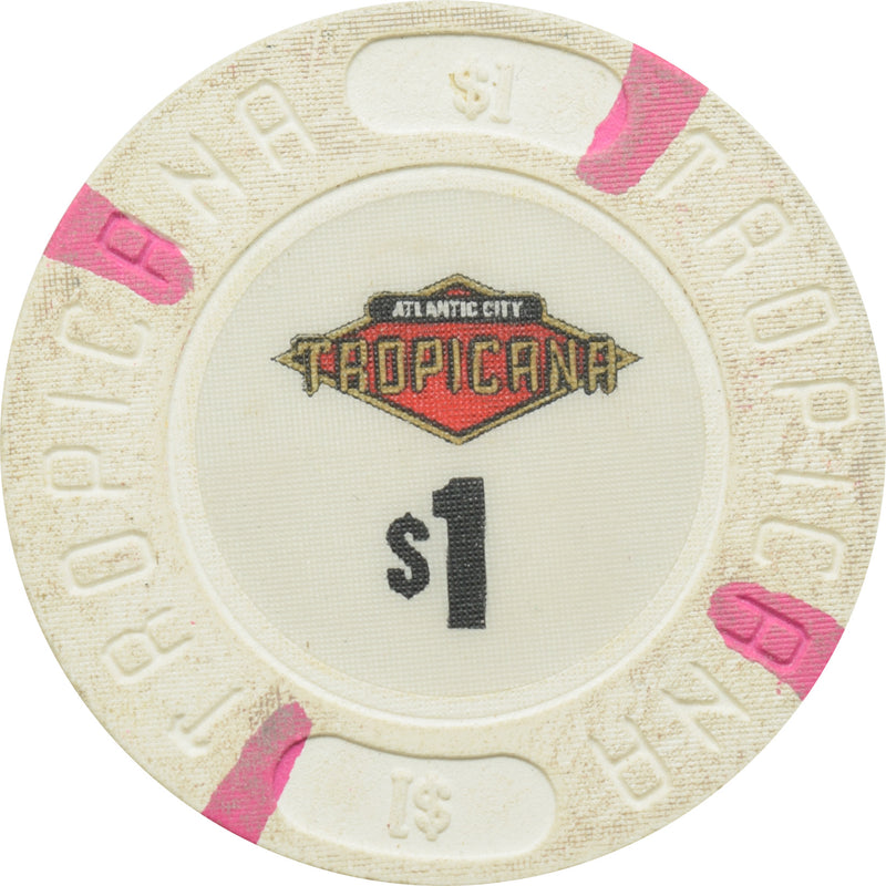 Tropicana Casino Atlantic City New Jersey $1 (Small Logo) Chip