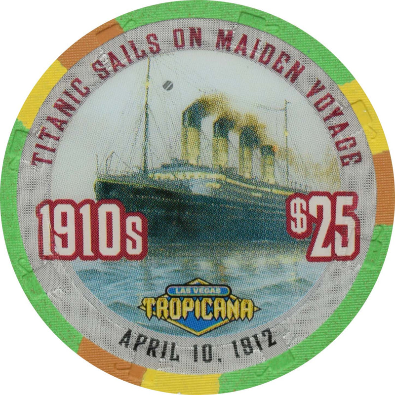Tropicana Casino Las Vegas Nevada $25 Century's Greatest Moments 1910s Chip