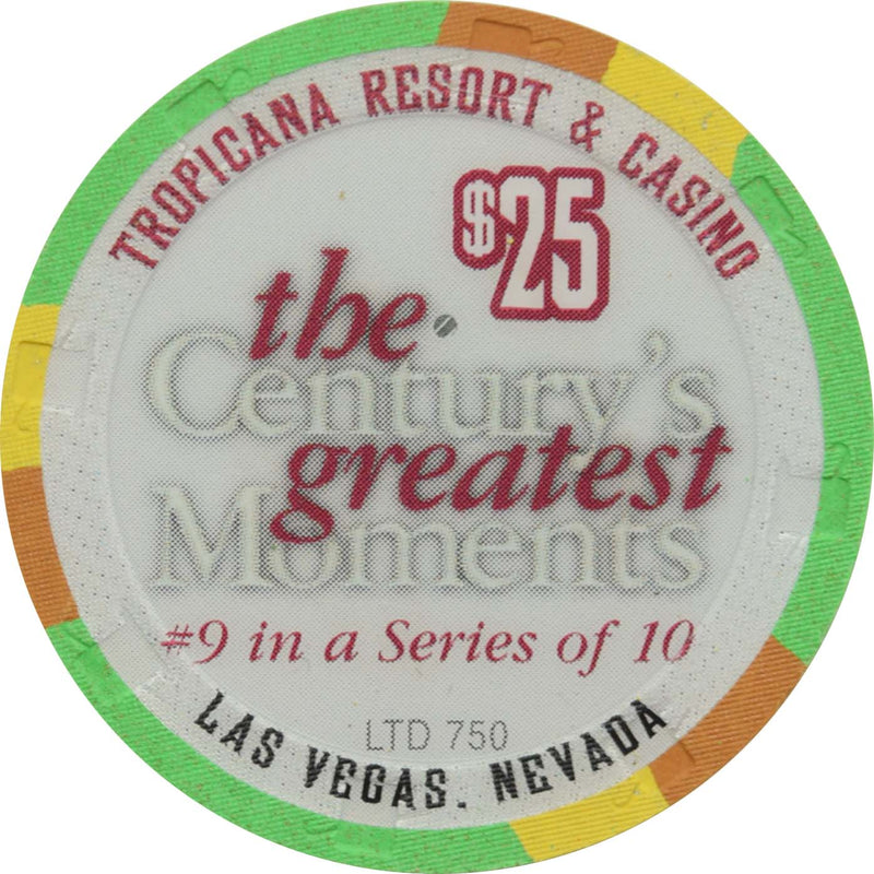 Tropicana Casino Las Vegas Nevada $25 Century's Greatest Moments 1980s Chip