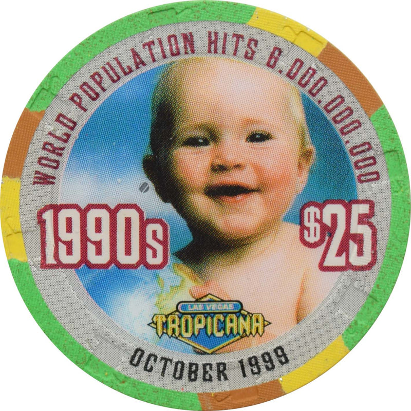 Tropicana Casino Las Vegas Nevada $25 Century's Greatest Moments 1990s Chip