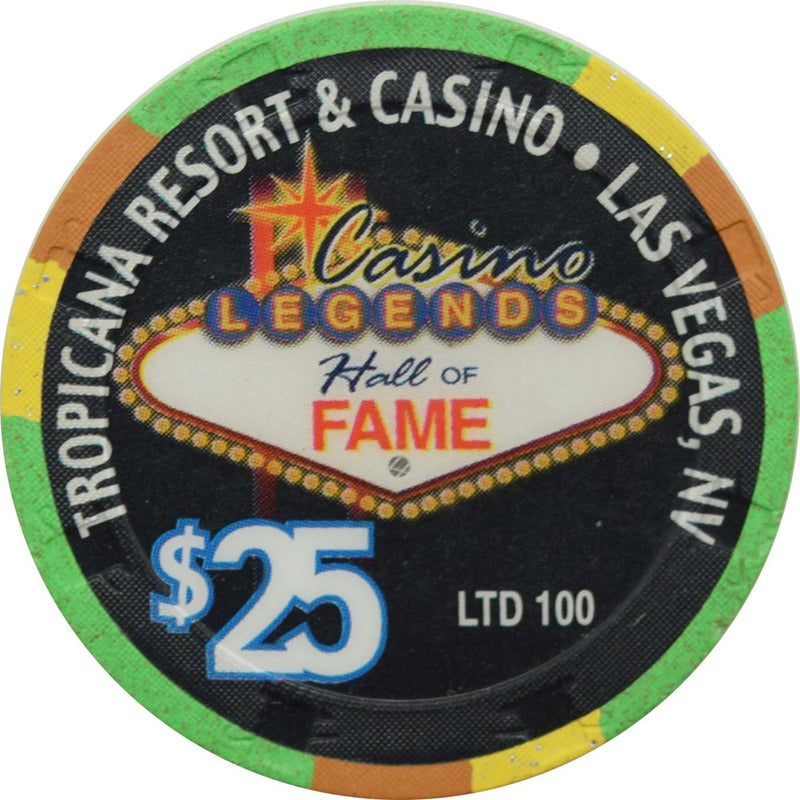 Tropicana Casino Las Vegas Nevada $25 Legends Montage of Movies Chip 1999