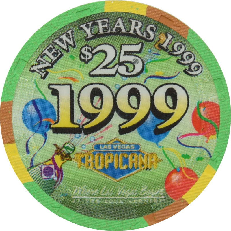 Tropicana Casino Las Vegas Nevada $25 New Years Chip 1999