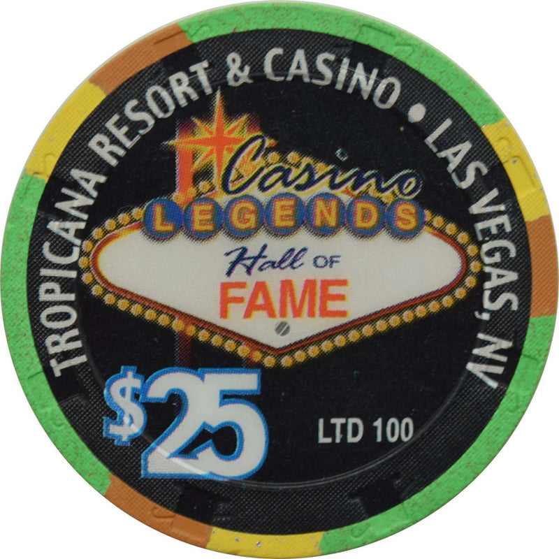 Tropicana Casino Las Vegas Nevada $25 Legends Vegas Visionaries Chip 1999