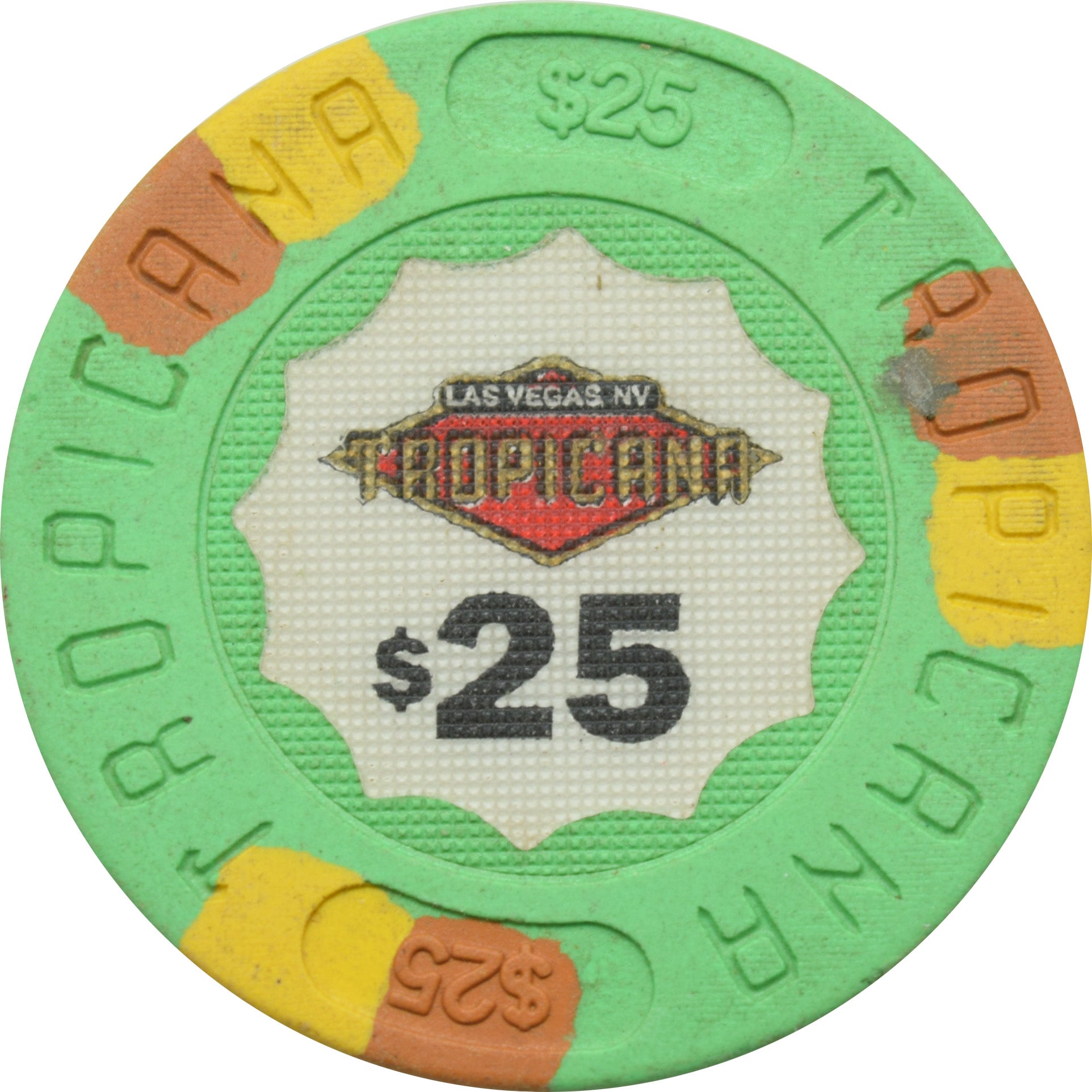 Tropicana Casino Las Vegas Nevada $25 Chip 1992