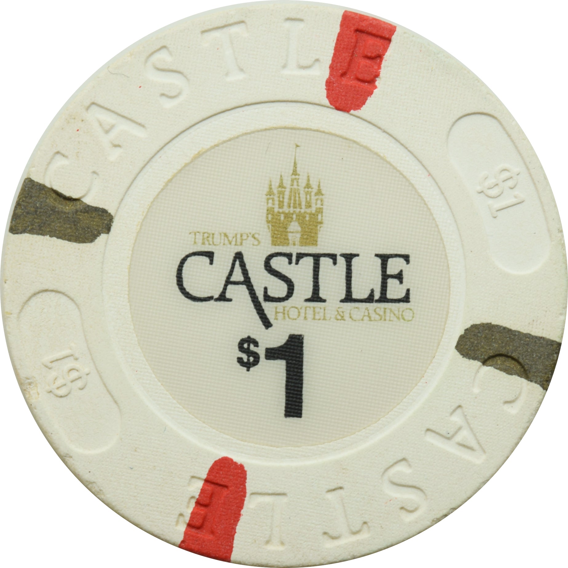 Trump's Castle Casino $1 Chip Atlantic City New Jersey