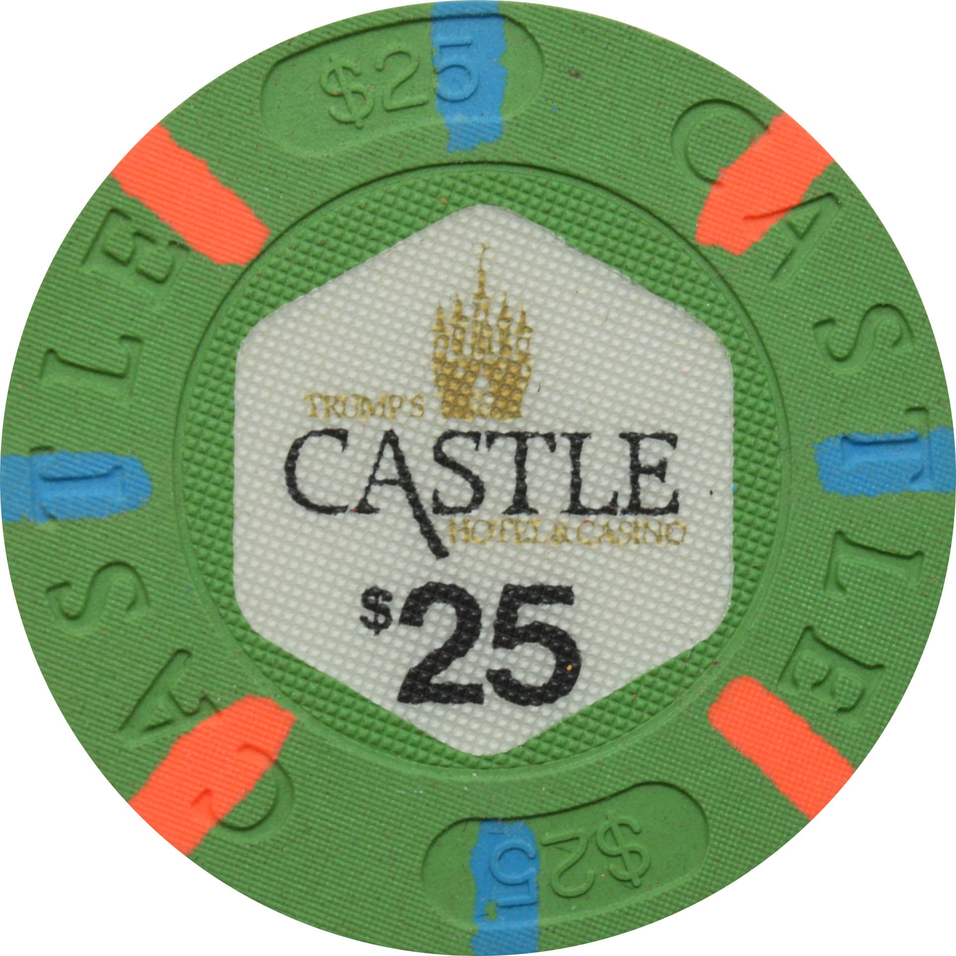 Trump's Castle Casino $25 Chip Atlantic City New Jersey #2