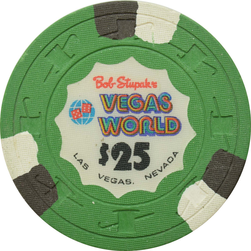 Vegas World Casino Las Vegas Nevada $25 Chip 1980s