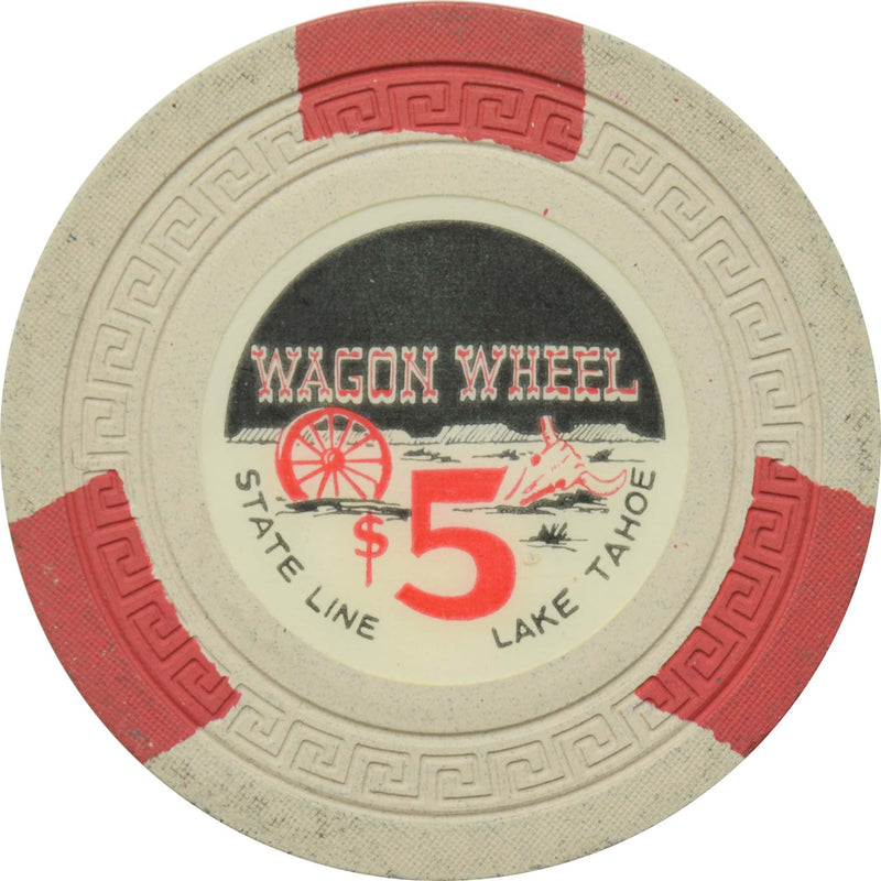 Harvey's (Wagon Wheel) Casino Lake Tahoe Nevada $5 Chip 1960