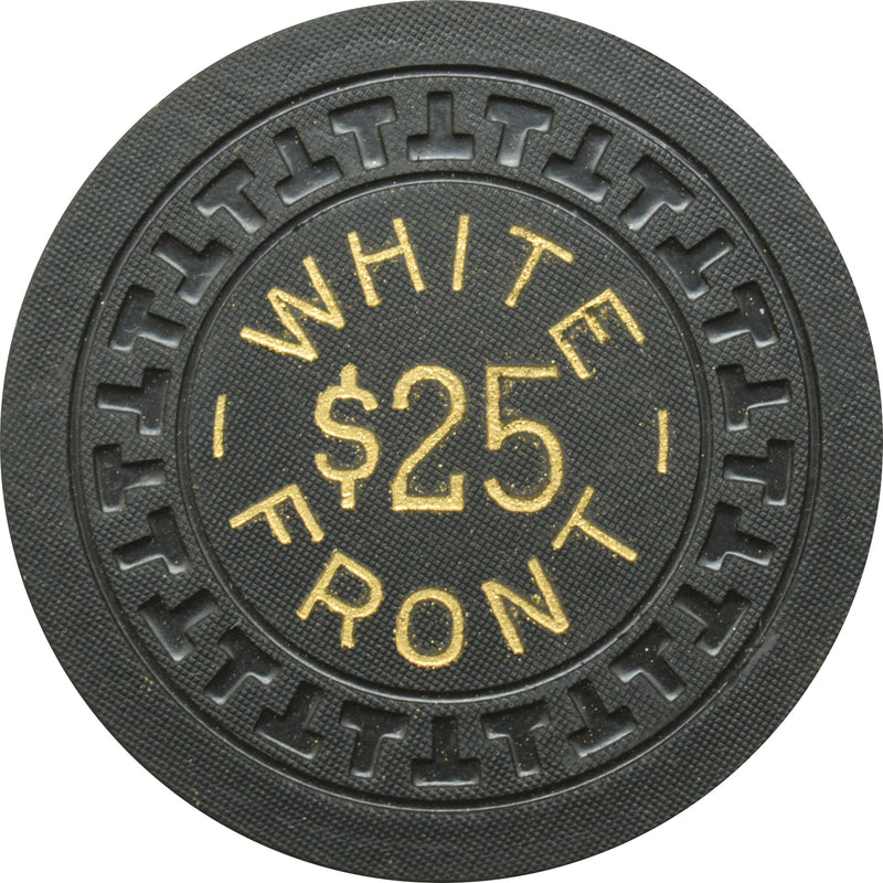 White Front Illegal Casino Hot Springs Arkansas $25 Chip