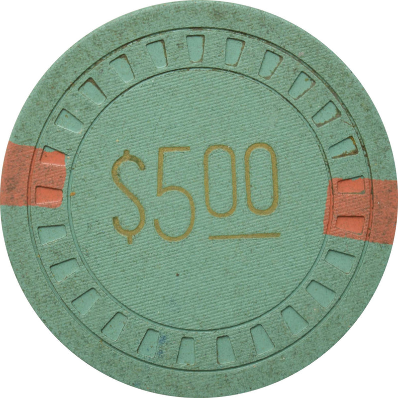Zanzibar Casino N. Las Vegas Nevada $5 Chip 1954