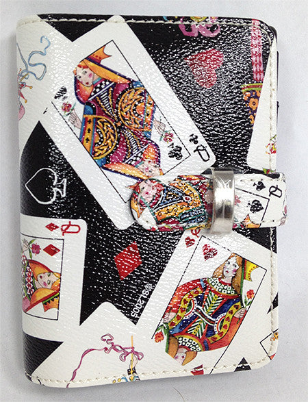 Queens Playing Cards Agenda/Purse/Wallet with Calculator - Spinettis Gaming - 1