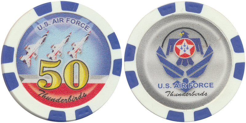 Thunderbirds U.S. Air Force Poker Chips - Spinettis Gaming - 15
