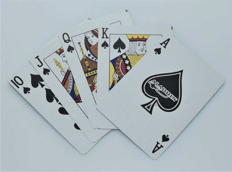 Aladdin Hotel and Casino Playing Cards Used Uncut Standard Index + 2 Jokers