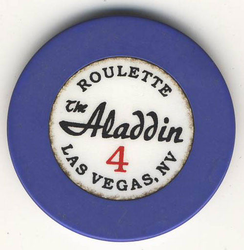 Aladdin Casino Roulette 4 (blue) Chip - Spinettis Gaming - 1