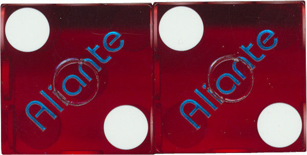 Aliante Matching Numbers Casino Red Dice, One pair - Spinettis Gaming - 3