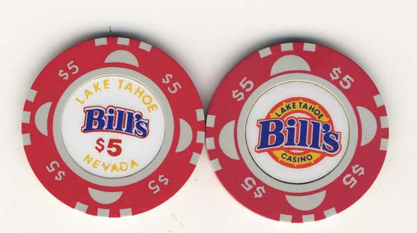 Bills Lake Tahoe $5 (red 1988) - Spinettis Gaming - 1