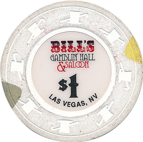 Bill's Gamblin' Hall & Saloon $1 (Paulson) Chip, Las Vegas NV - Spinettis Gaming - 1
