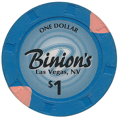Binion's, Las Vegas NV $1 Casino Chip Large Inlay - Spinettis Gaming