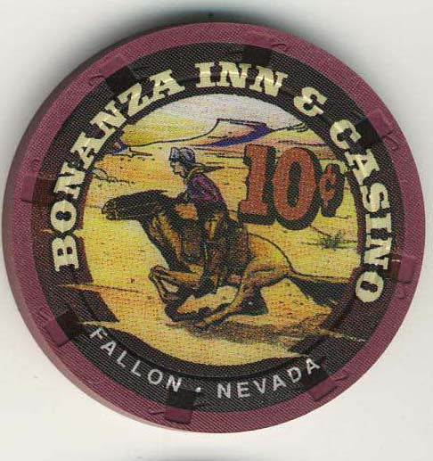 Bonanza Inn Fallon 10 ( brown 1997) Chip - Spinettis Gaming - 2