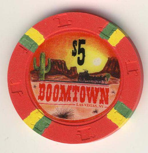 Boomtown Casino $5 (red 1994) Chip - Spinettis Gaming - 1