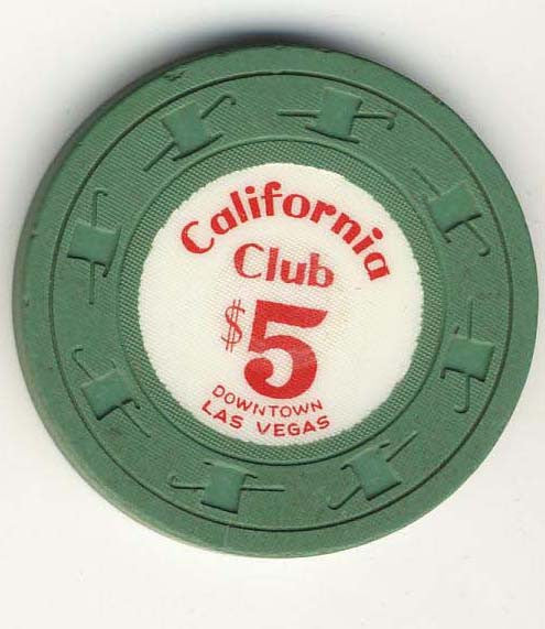 California Club $5 green Chip - Spinettis Gaming - 1