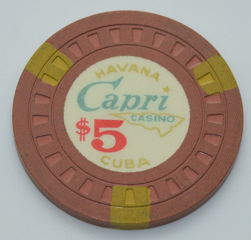 Capri Casino Havana Cuba $5 Chip