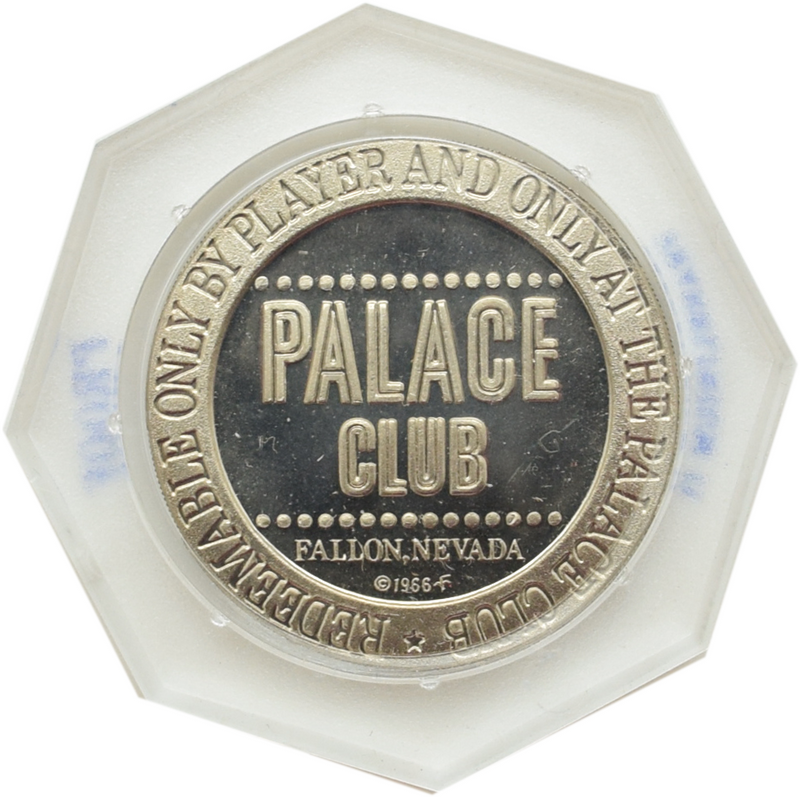 Palace Club Casino Fallon Nevada $1 Franklin Mint Proof Token 1966