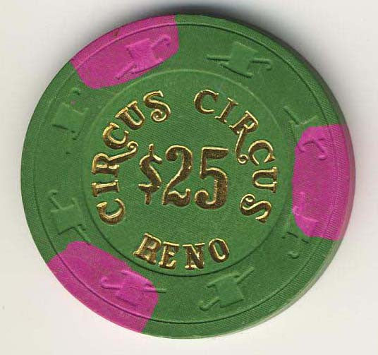 Circus Circus $25.00 Chip - Spinettis Gaming - 1