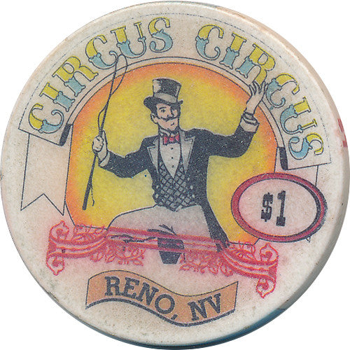 Circus-Circus, Reno NV $1 Casino Chip - Spinettis Gaming - 2