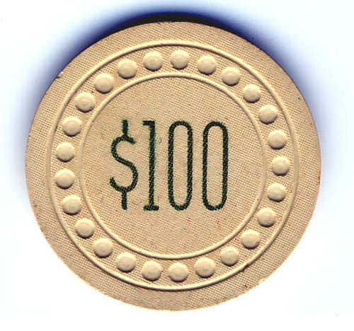 Club Eldorado $100 (off-white) Chip - Spinettis Gaming - 4