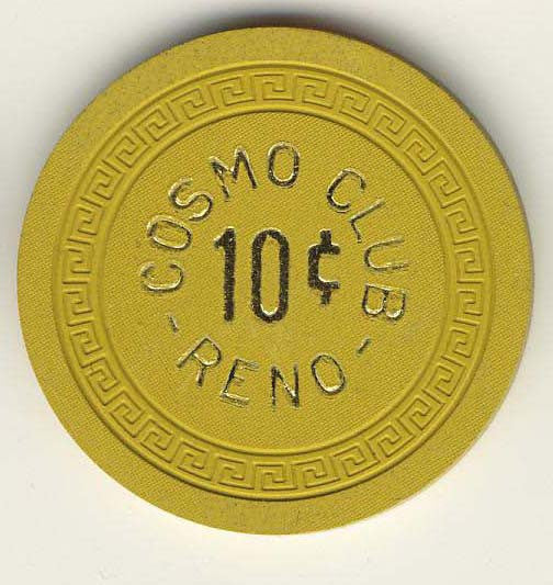 Cosmo Club 10 (yellow 1960s) Chip - Spinettis Gaming - 1