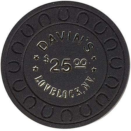 Davin's $25 (black) Chip - Spinettis Gaming - 2