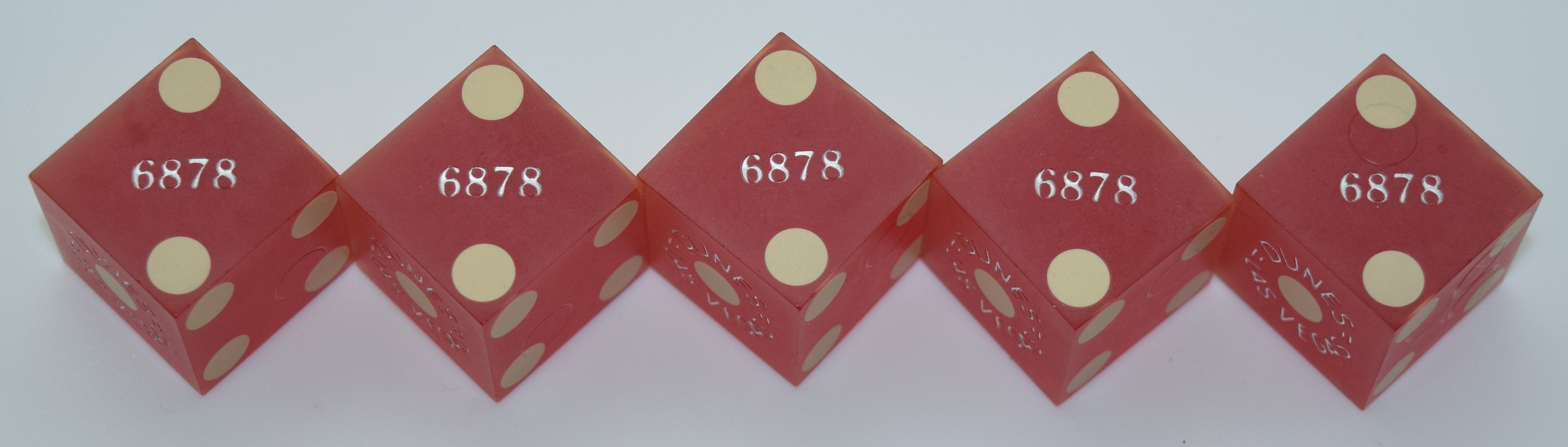 Dunes Casino Las Vegas NV 5 Dice Matching Numbers