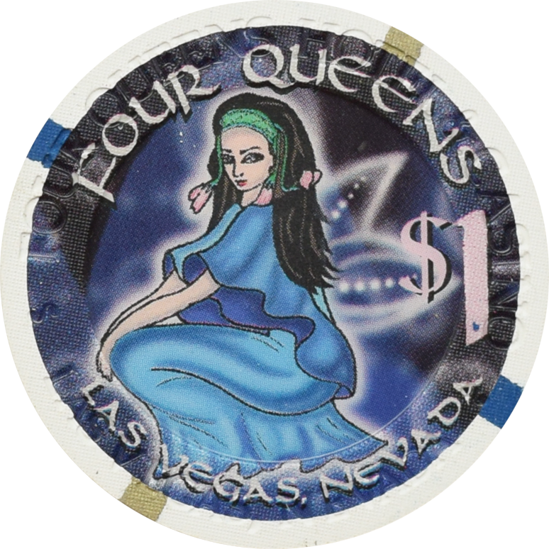 Four Queens Casino Las Vegas Nevada $1 Winter Solstice Chip 2003