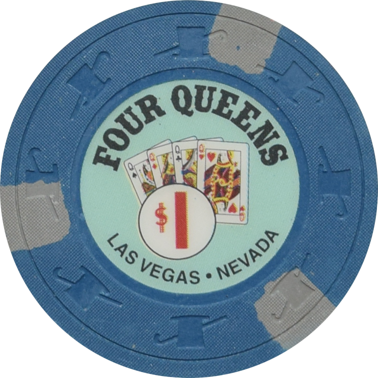 Four Queens Casino Las Vegas Nevada $1 H&C Chip 2001