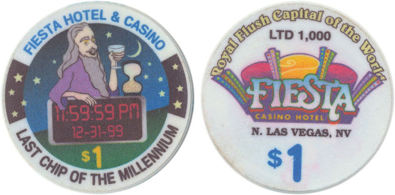 Fiesta Casino North Las Vegas Nevada $1 Last Chip of The Millennium 1999